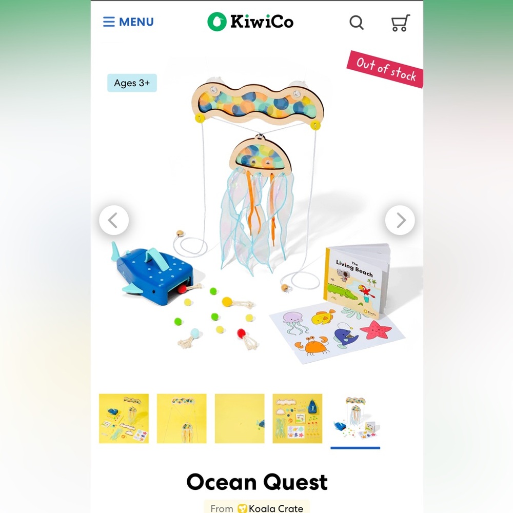 Unopened Kiwi Co Koala Crate - Ocean Quest